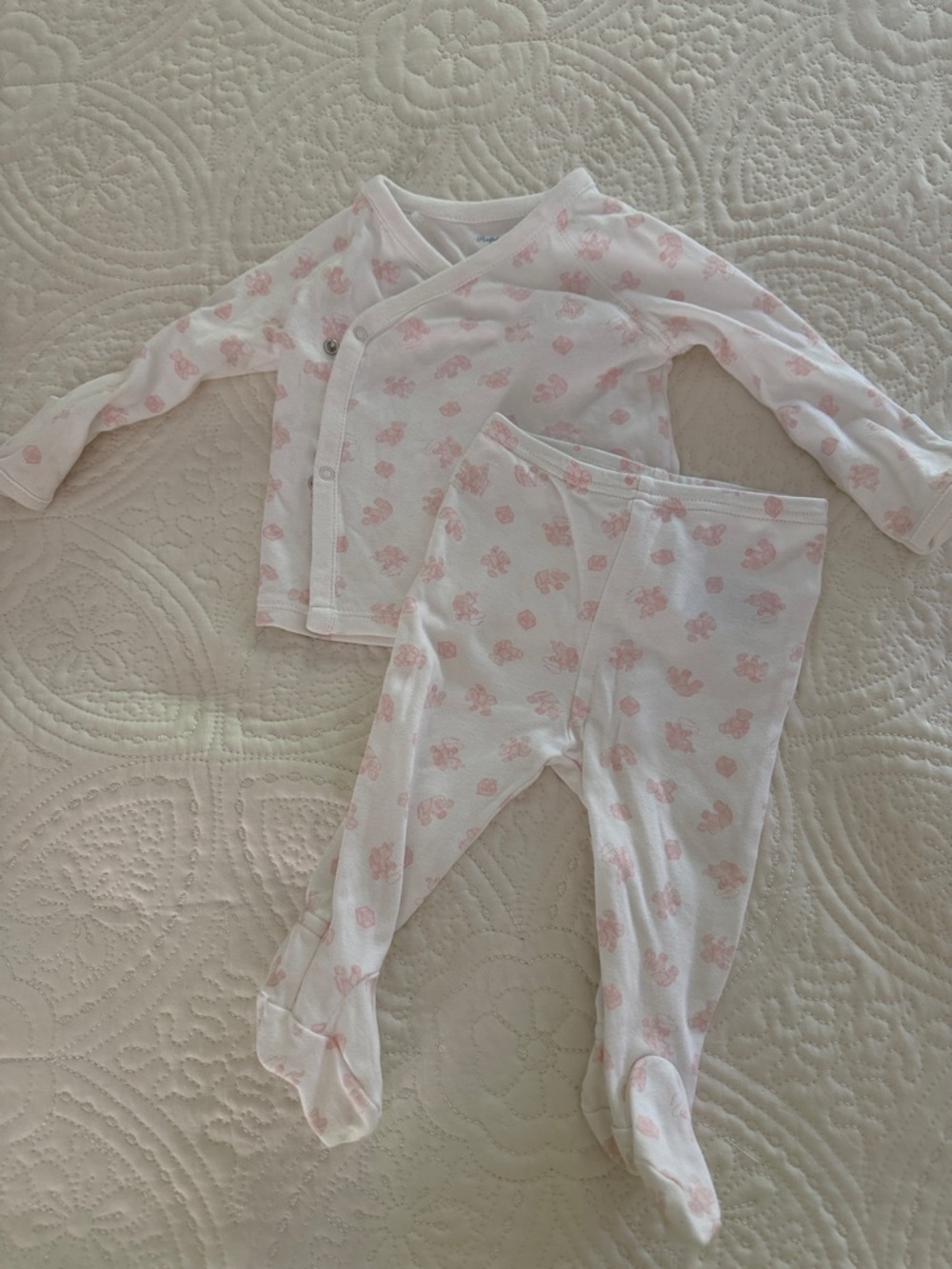 Ralph Lauren baby bear footie set